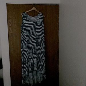 Woman Dress tank top high low hem